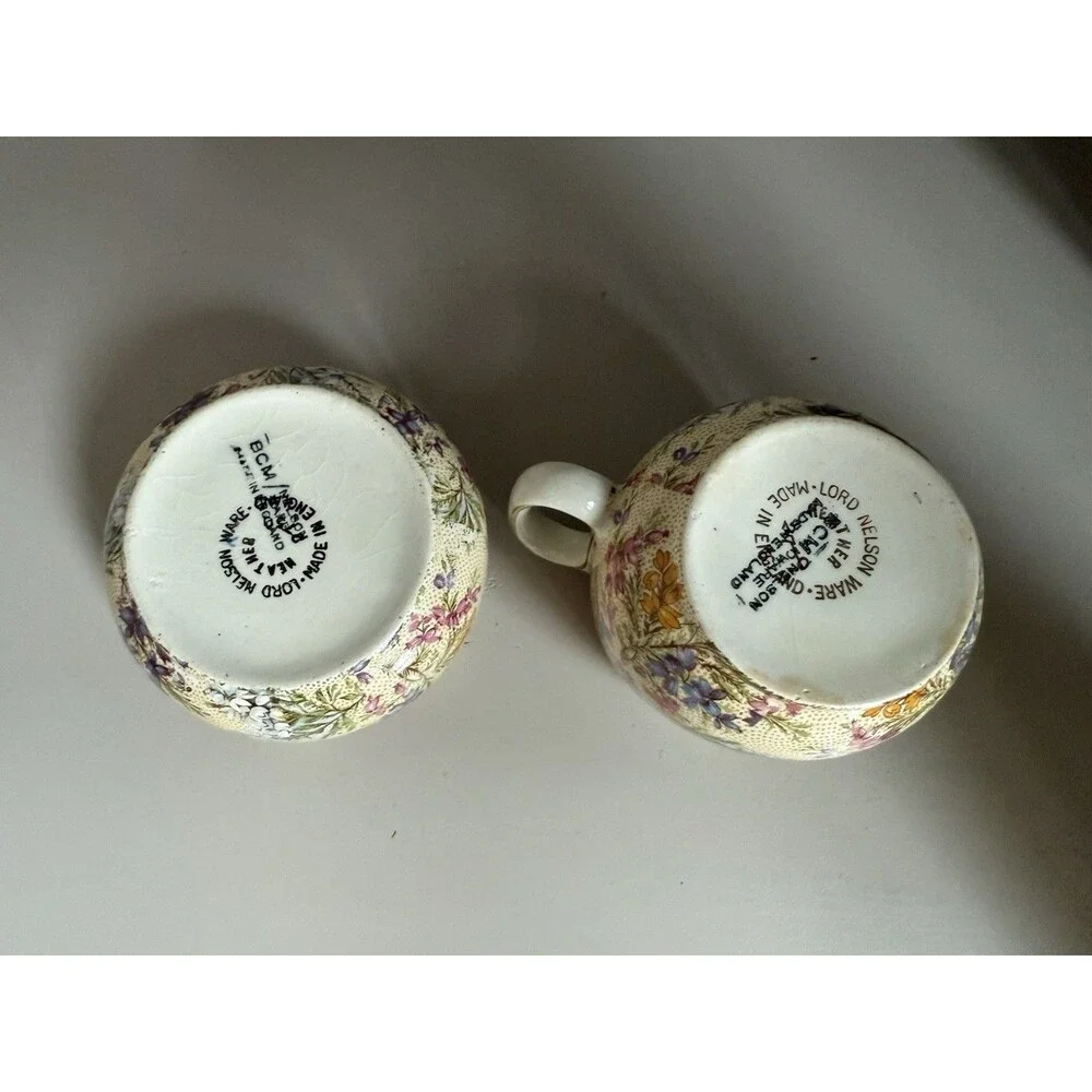 VTG  Lord Nelson Ware, Heather Chinz, Creamer, Sugar Set